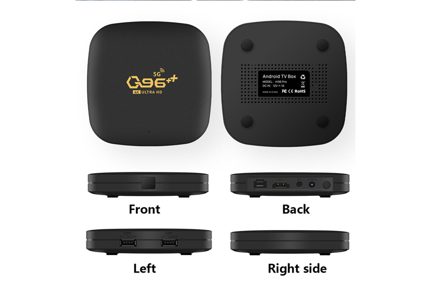 **Q96++ Android Internet TV Set-Top Box 8GB+128GB Edition**(UK plug)