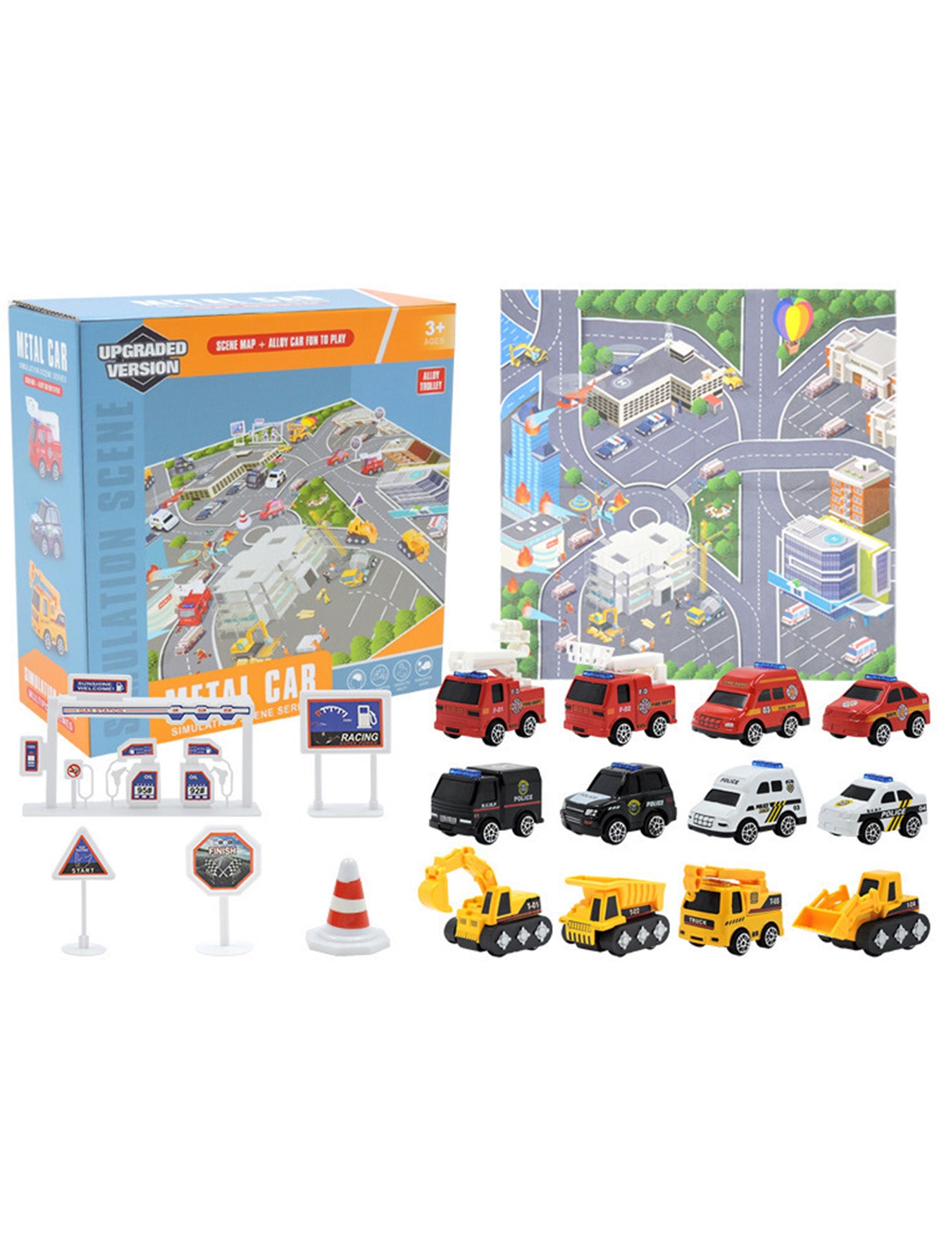Christmas countdown boy engineering car toy