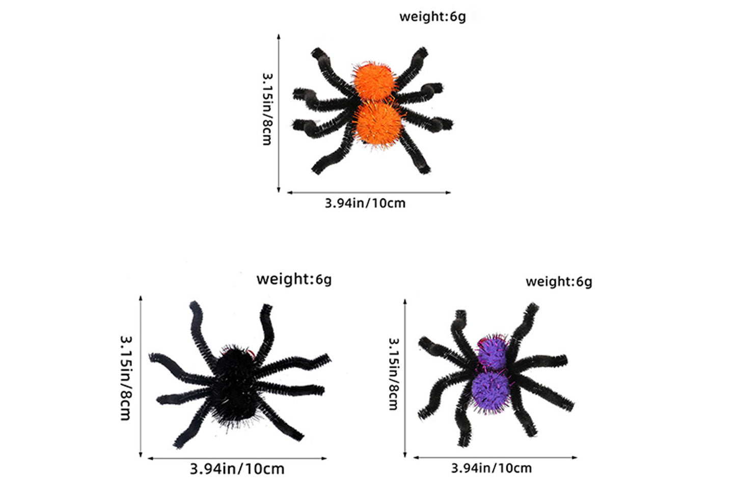**Halloween Spider Hair Clips - Halloween Party Decorations for Kids and Adults**