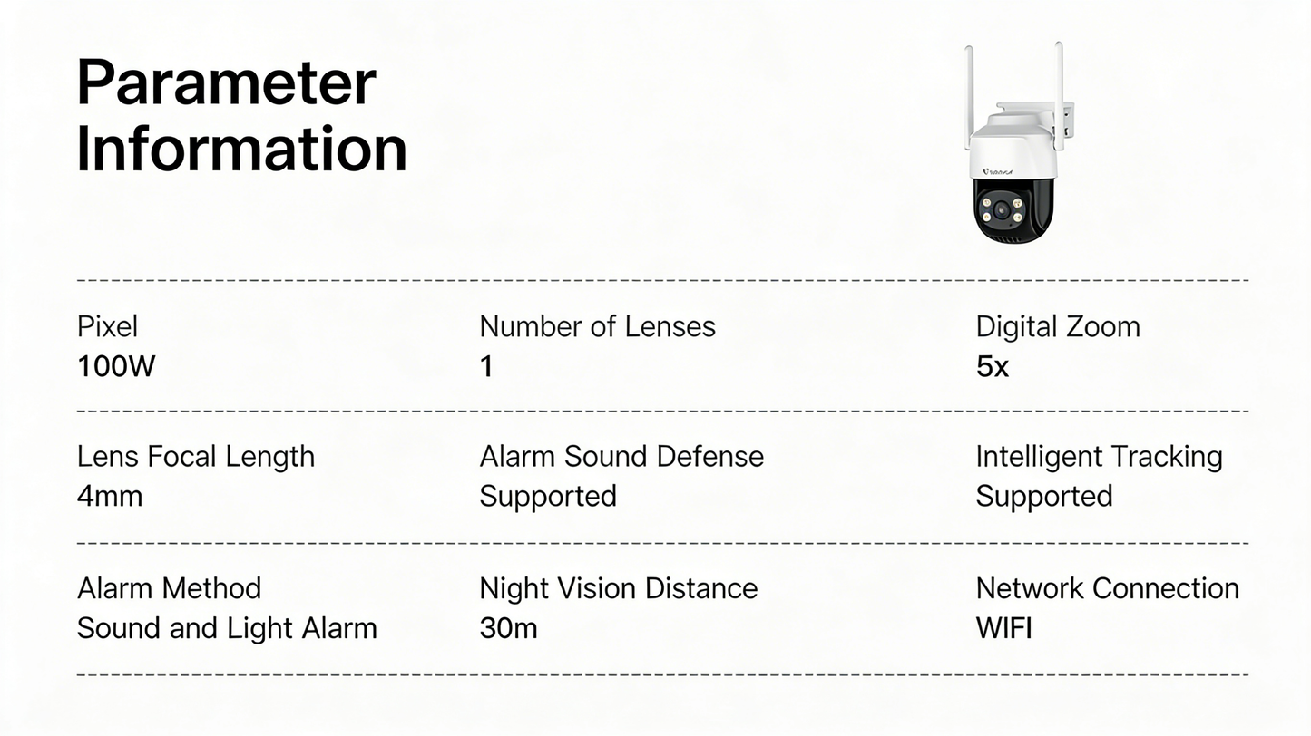 Indoor/Outdoor Home Surveillance Camera with Wireless WIFI