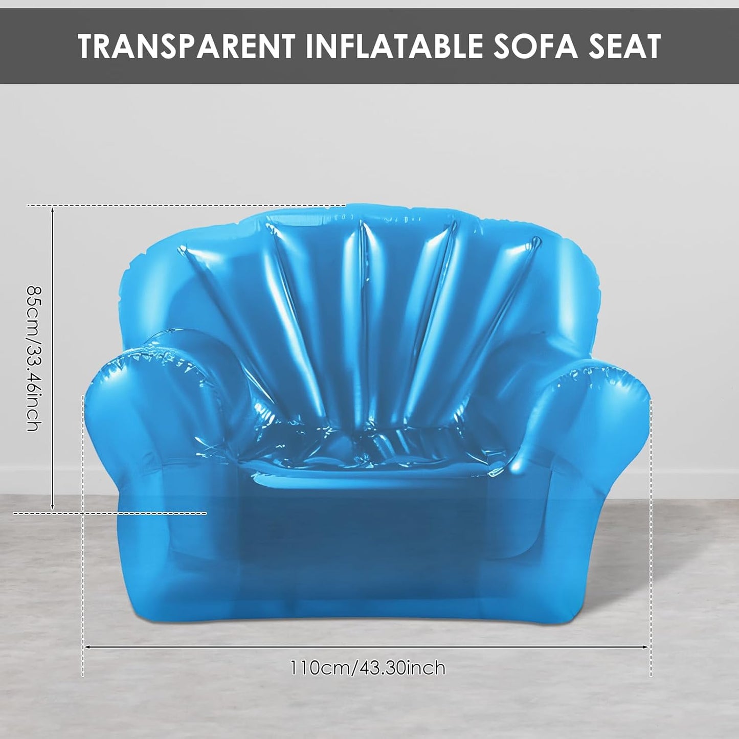 PVC transparent inflatable lazy sofa