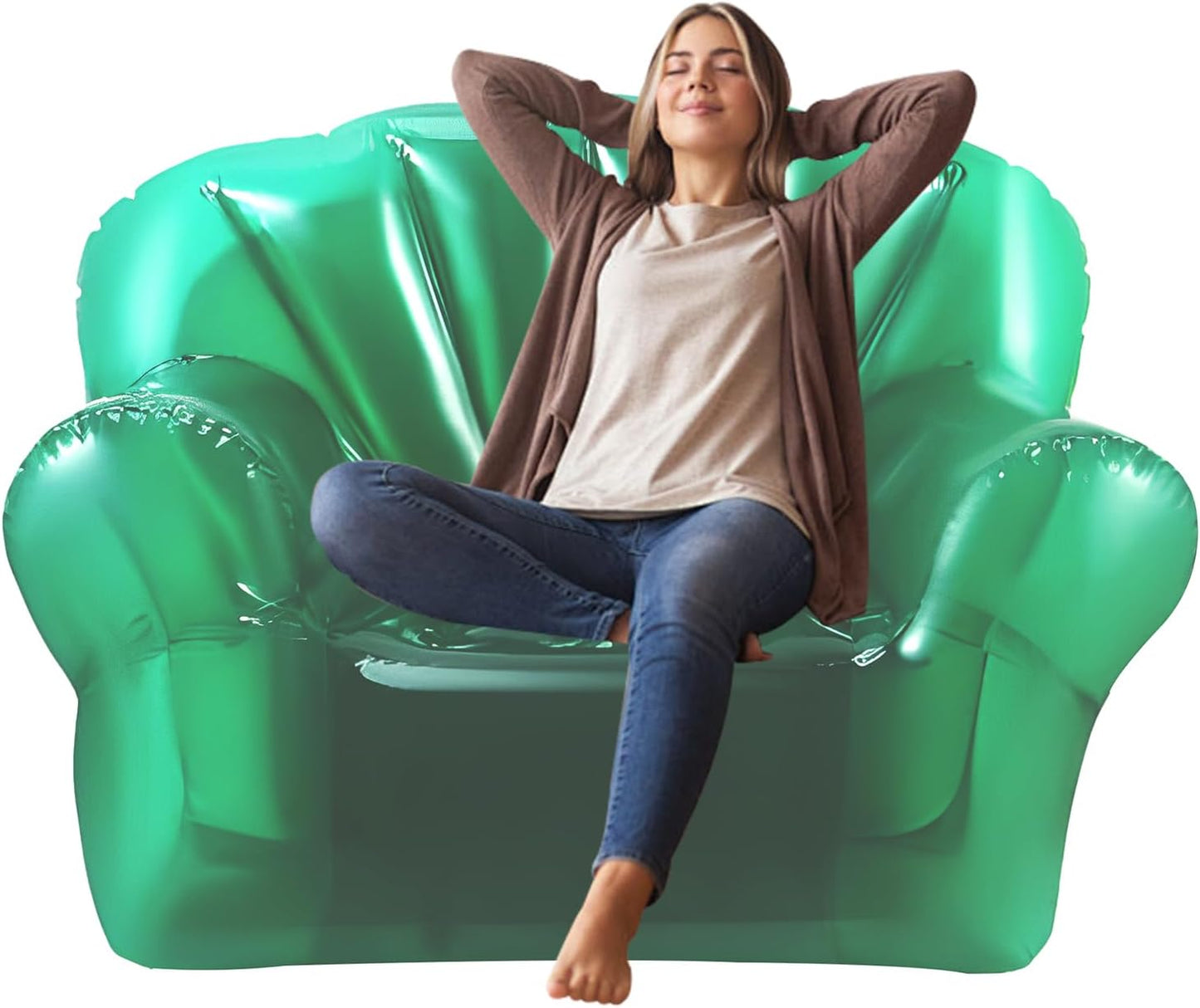 PVC transparent inflatable lazy sofa
