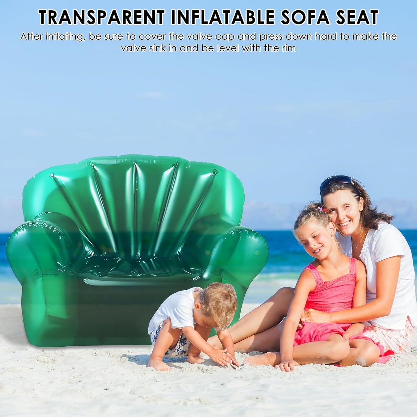 PVC transparent inflatable lazy sofa