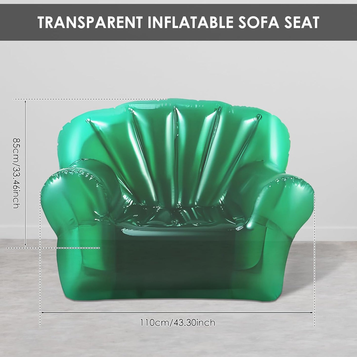 PVC transparent inflatable lazy sofa