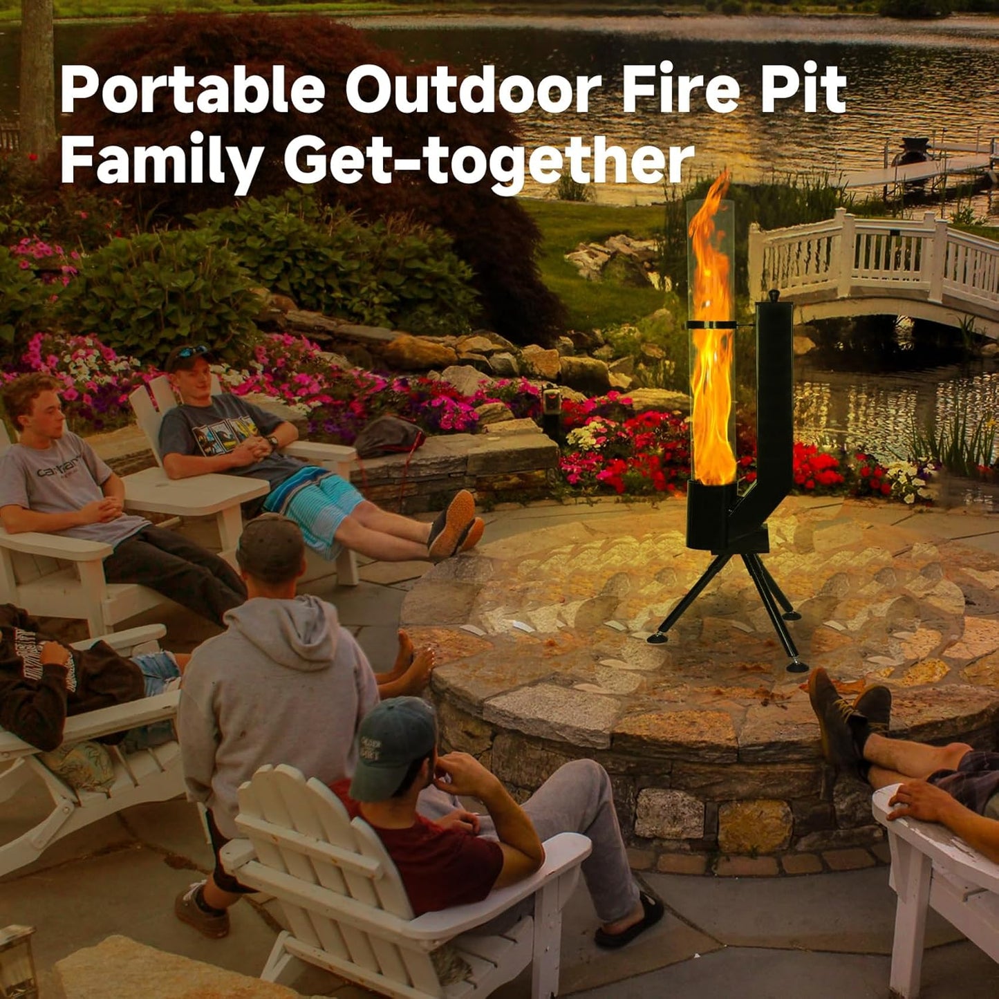 Vertical wood-burning rocket stove
