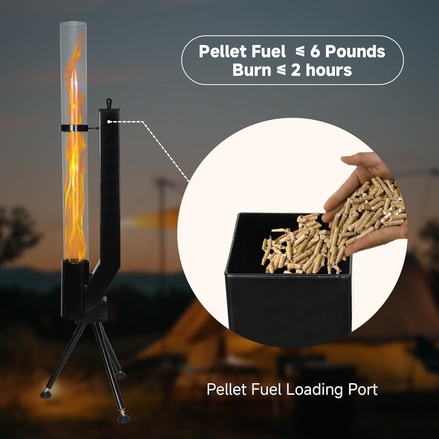 Vertical wood-burning rocket stove