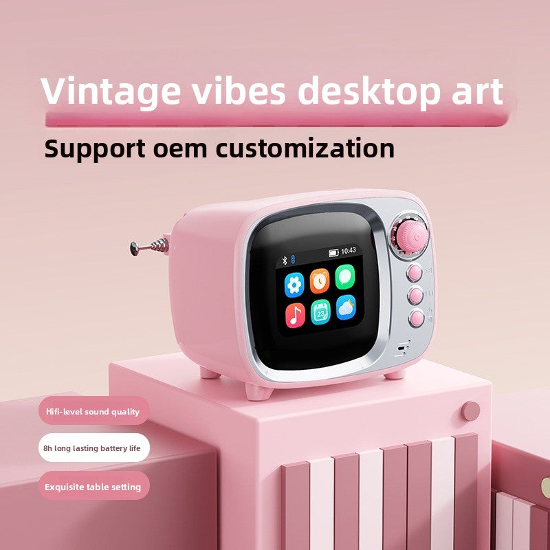 Small TV Smart Bluetooth Speaker