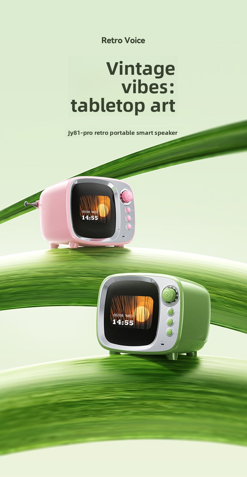 Small TV Smart Bluetooth Speaker