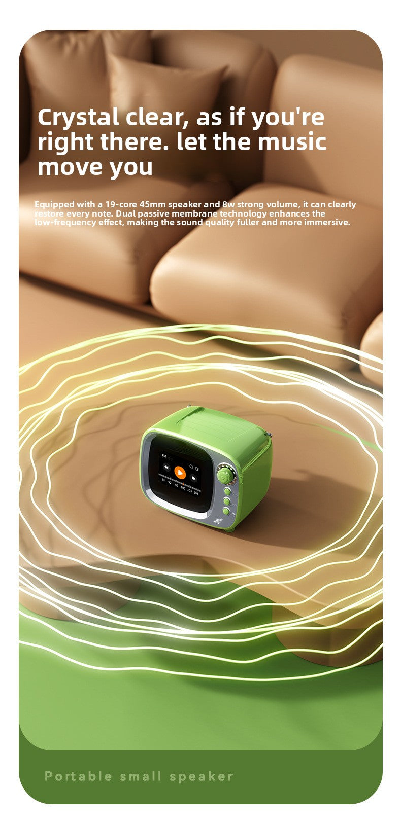 Small TV Smart Bluetooth Speaker