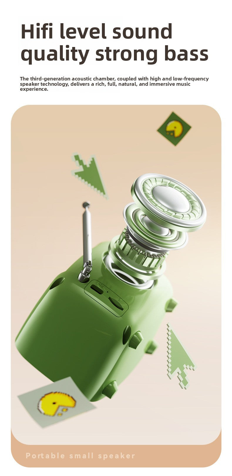 Small TV Smart Bluetooth Speaker