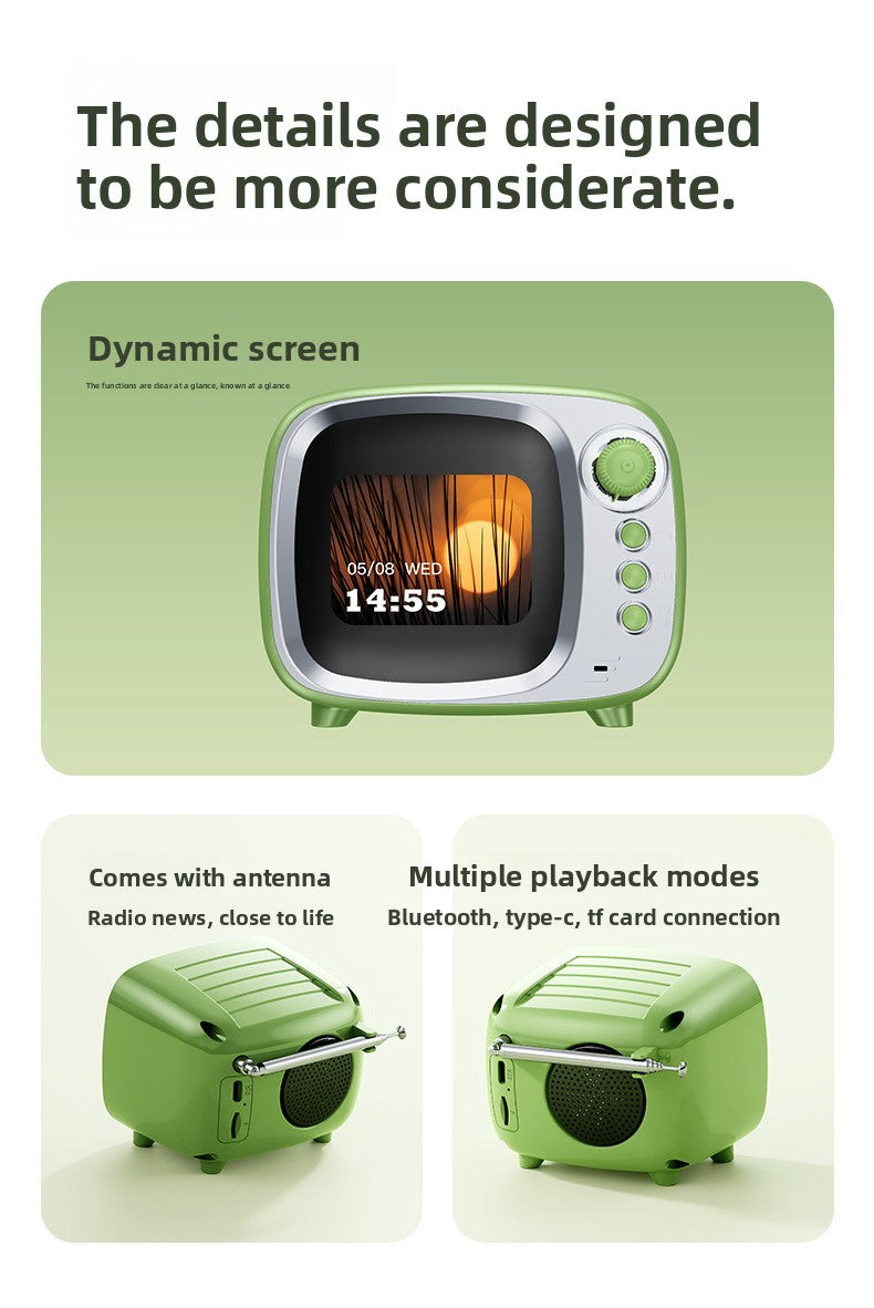 Small TV Smart Bluetooth Speaker