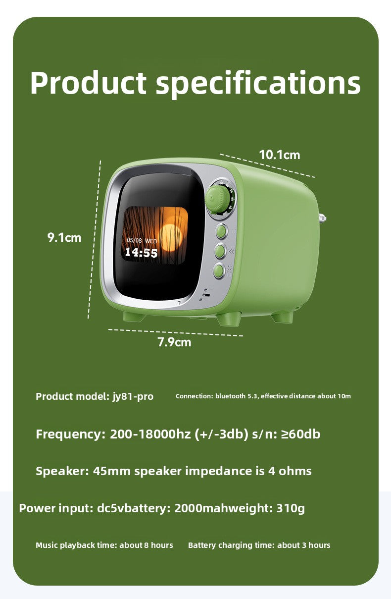 Small TV Smart Bluetooth Speaker
