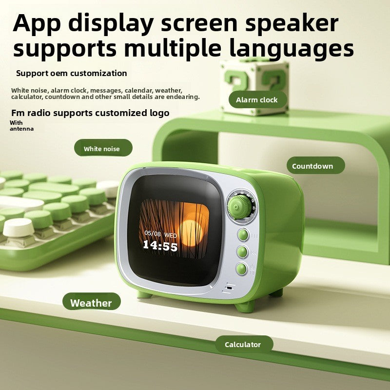 Small TV Smart Bluetooth Speaker