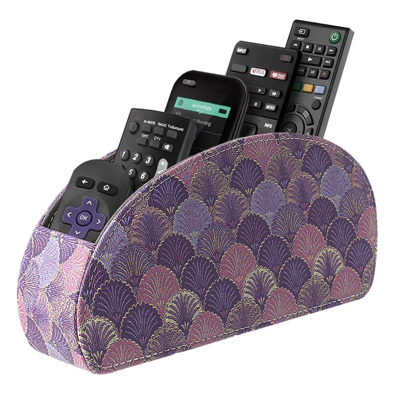 PU Leather Remote Control Organizer