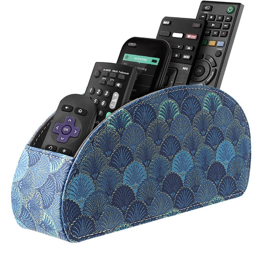 PU Leather Remote Control Organizer