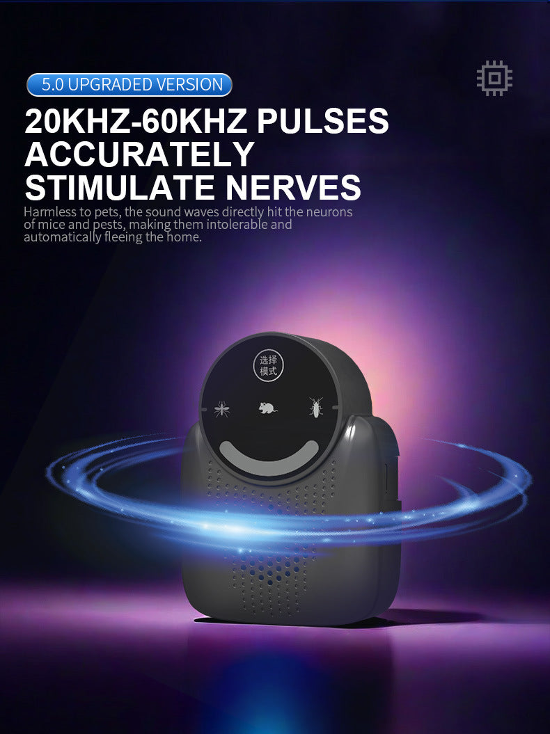 USB Smart Variable Frequency Ultrasonic Rodent and Insect Repellent