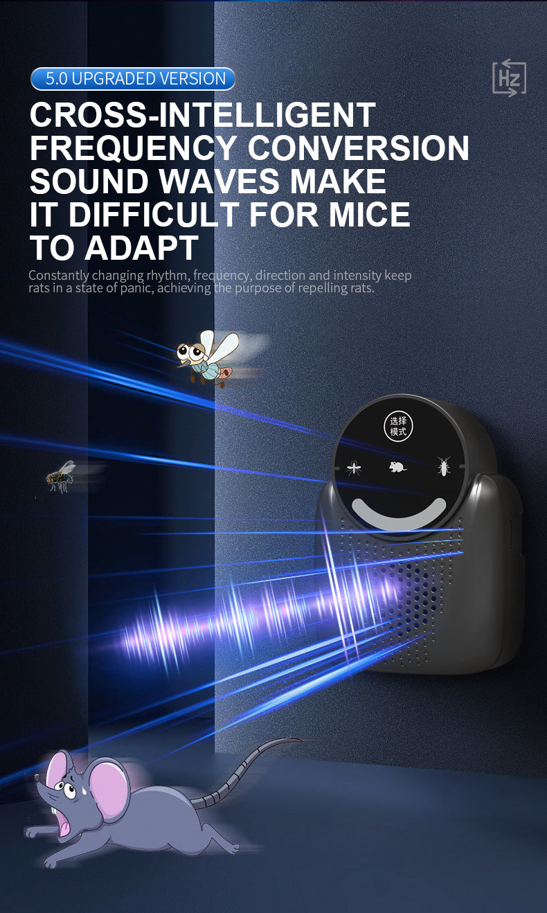 USB Smart Variable Frequency Ultrasonic Rodent and Insect Repellent