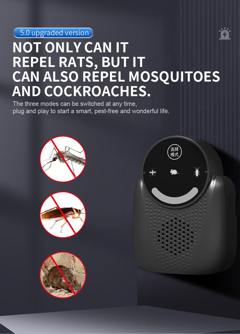 USB Smart Variable Frequency Ultrasonic Rodent and Insect Repellent
