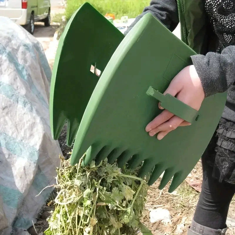 Outdoor Plastic Leaf Rake | (2 PACK)