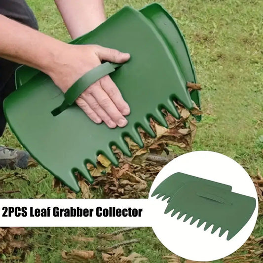 Outdoor Plastic Leaf Rake | (2 PACK)