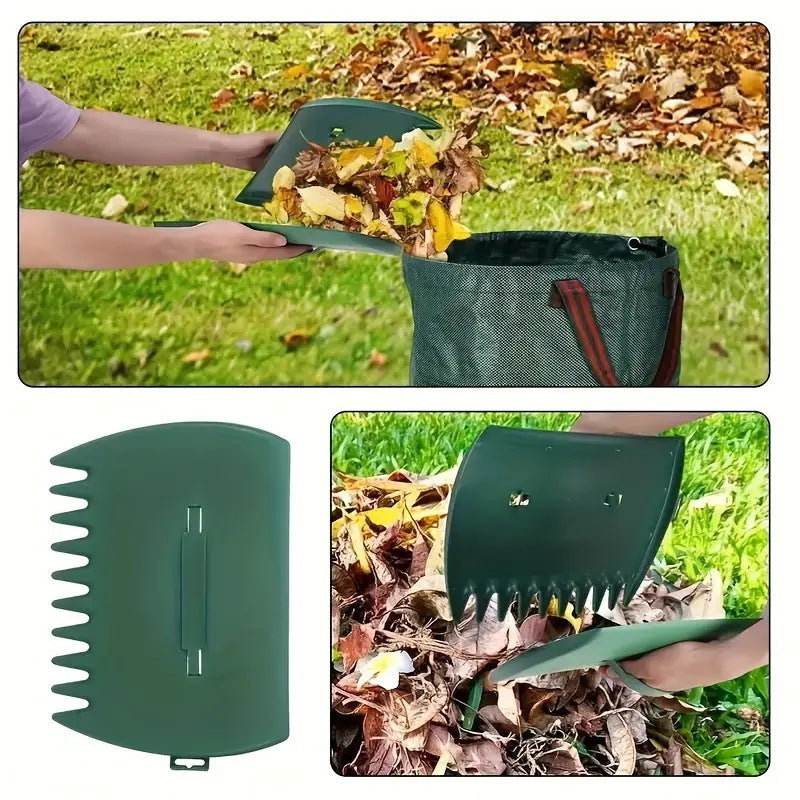 Outdoor Plastic Leaf Rake | (2 PACK)