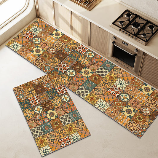 Retro-Style Diatomaceous Earth Kitchen Mat