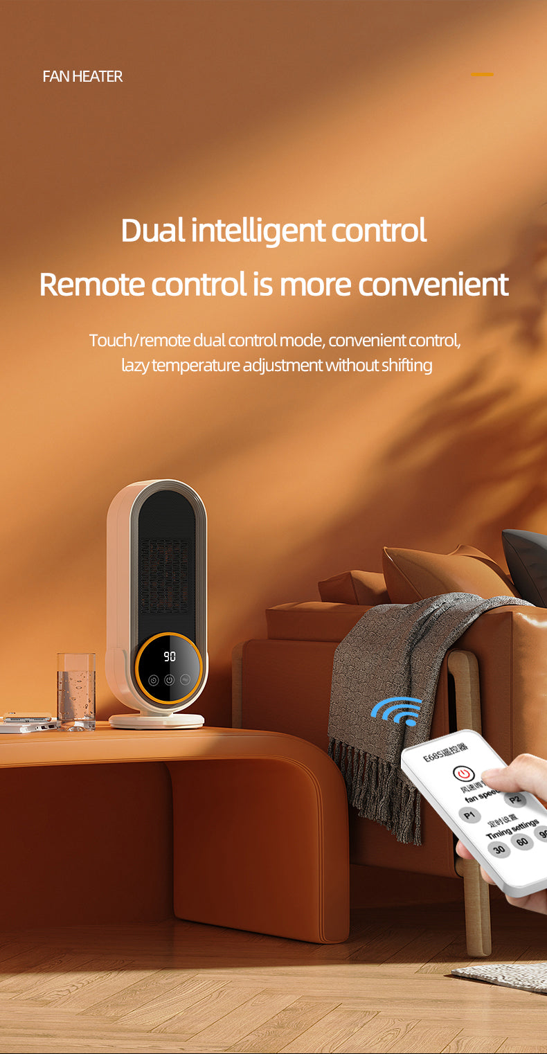 **High-Power 1200W Smart PTC Ceramic Heater (UK Plug)**