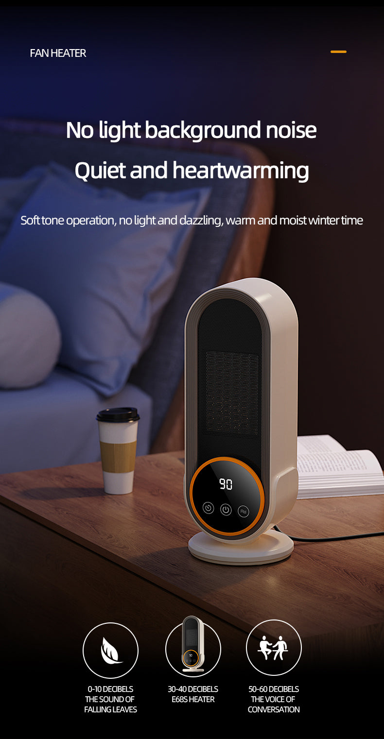 **High-Power 1200W Smart PTC Ceramic Heater (UK Plug)**