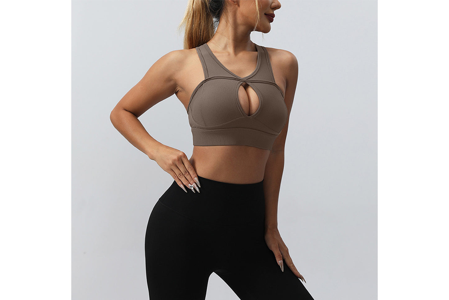 **High-Strength Shock-Insulating Sports Bra (Beautiful Back Yoga Bra)**