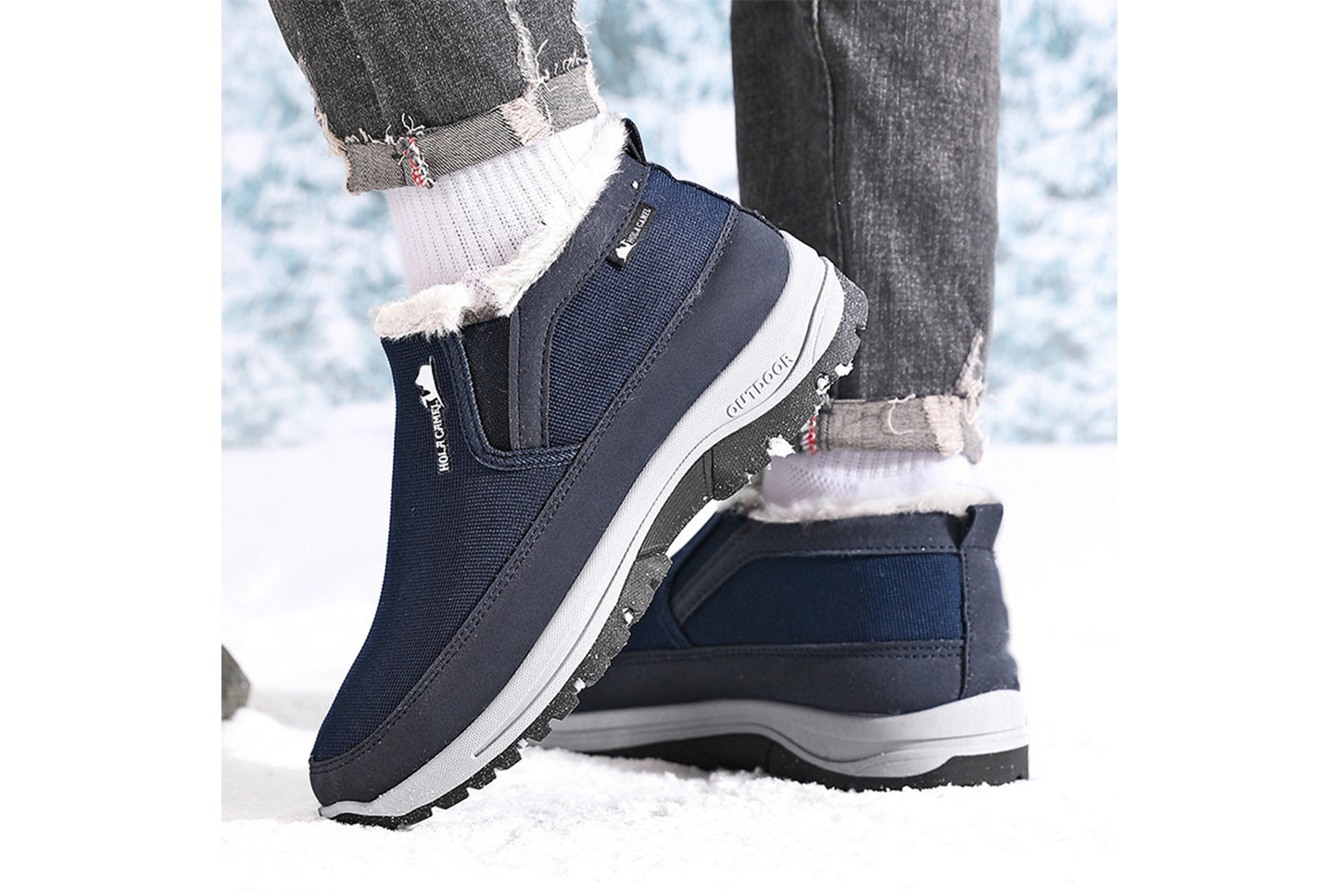 **Men's Outdoor Casual Lightweight Cotton Shoes**