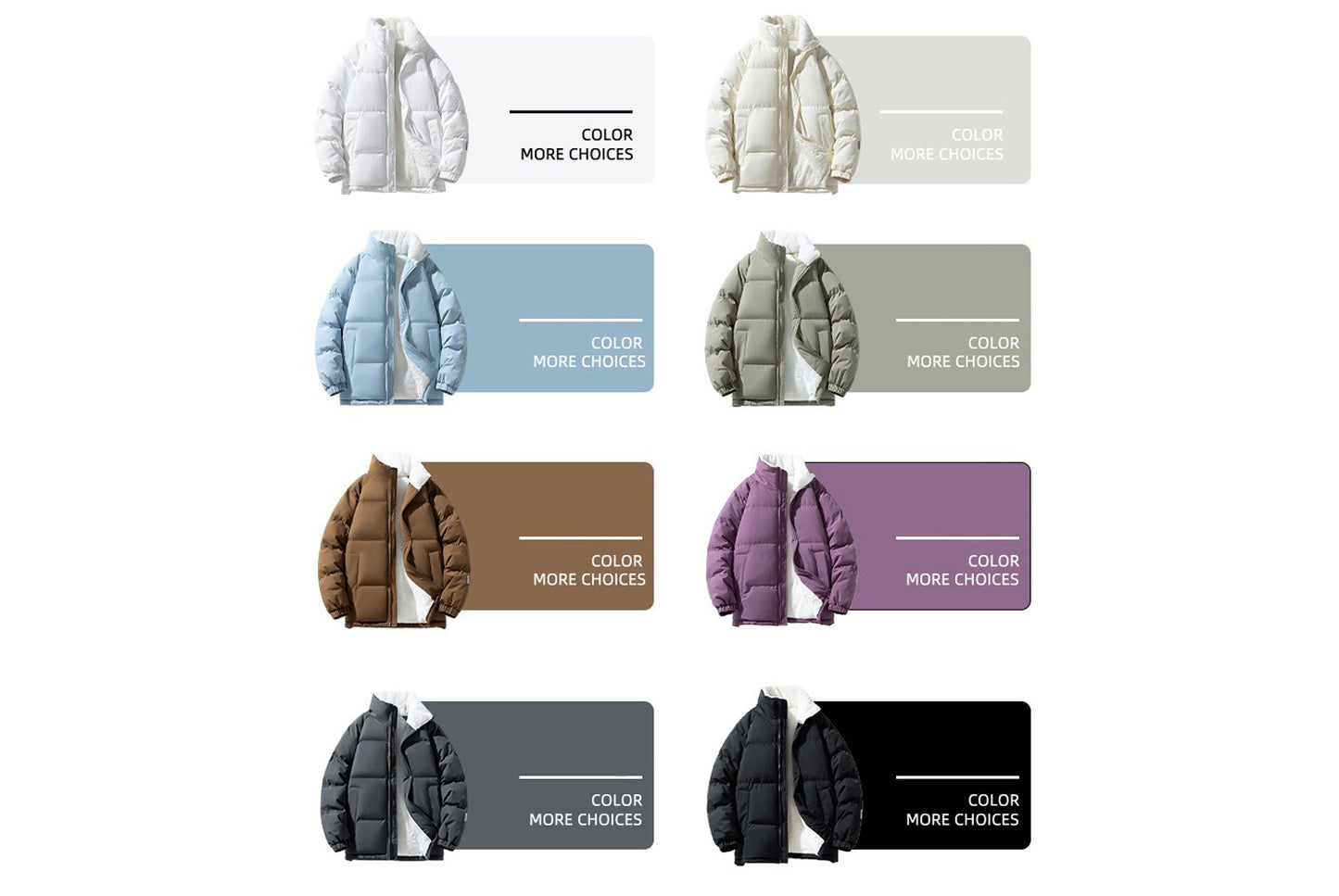 **Men's Winter Hooded Cotton Jacket (8 Colors Available)**