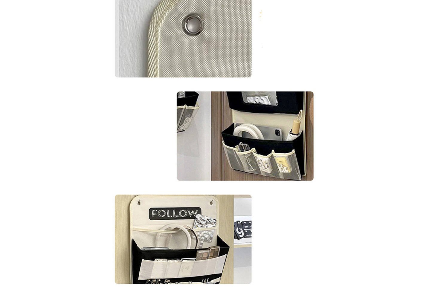 Dormitory wall-mounted storage bag