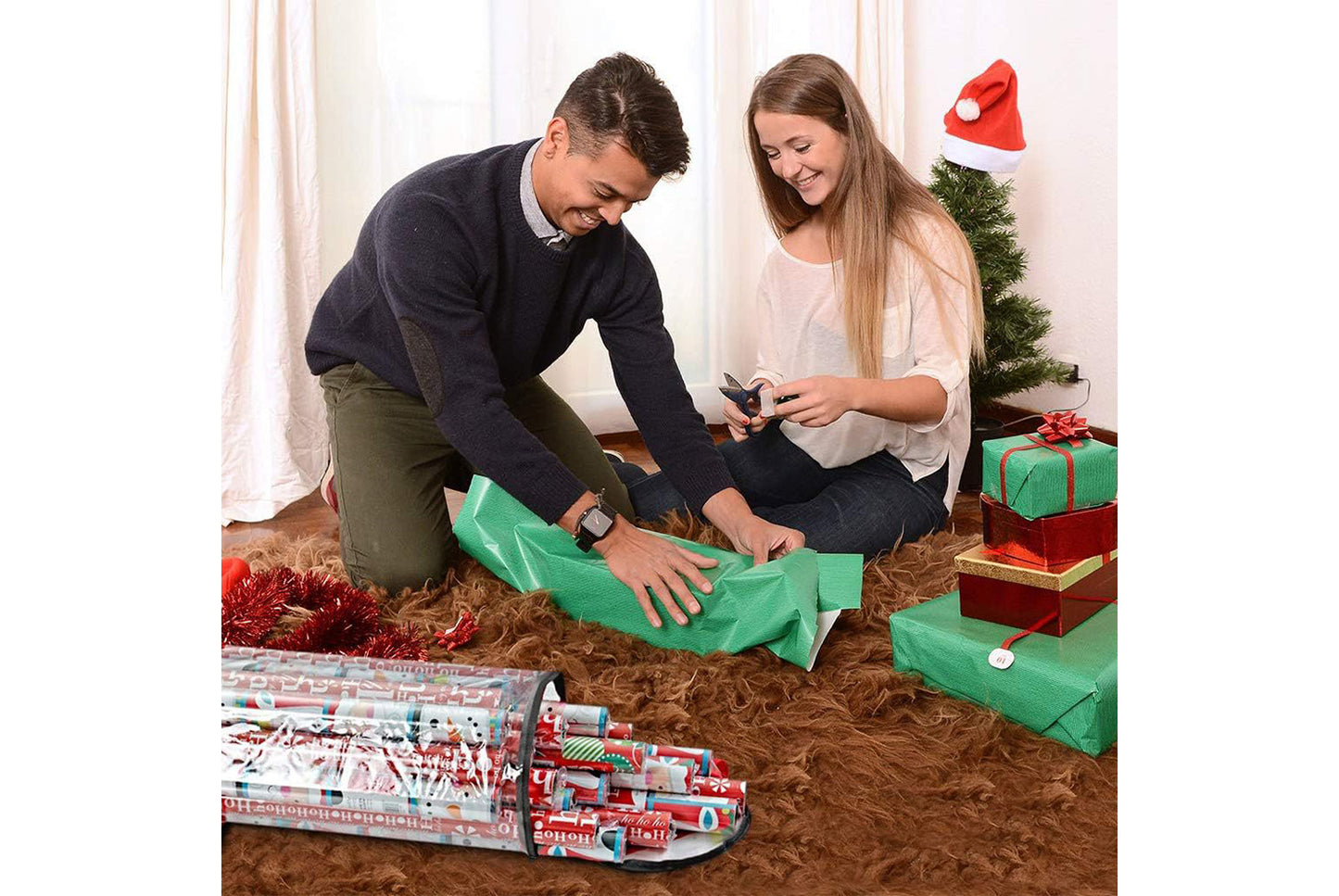 Transparent PVC Paper Decor Storage Bag