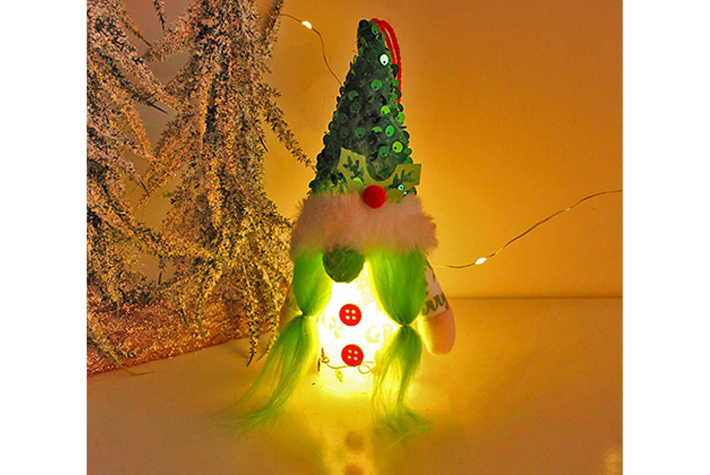 Green Bearded Old Man Faceless Doll Charm