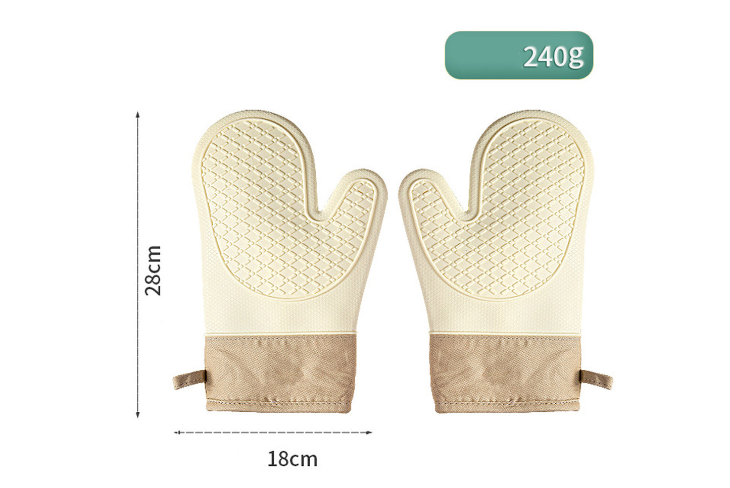 Thickened Silicone Heat-Resistant Gloves