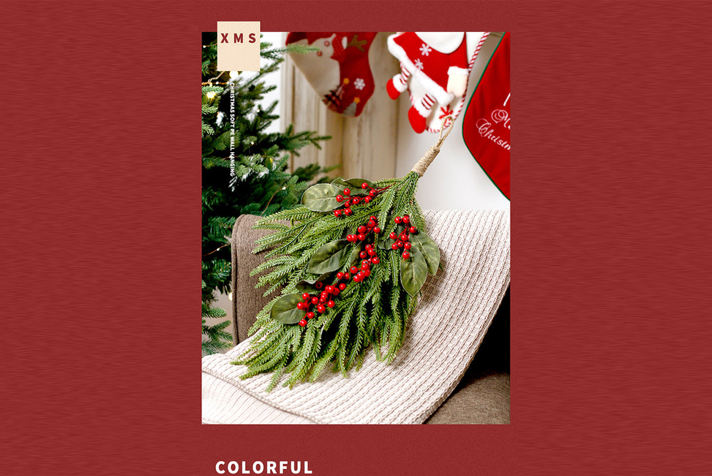 PE Upside-Down Christmas Tree Decoration