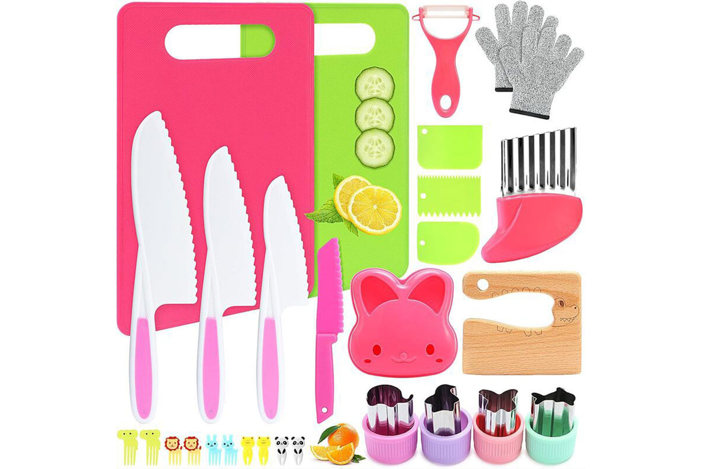 29-Piece Children's Fruit Knife Set