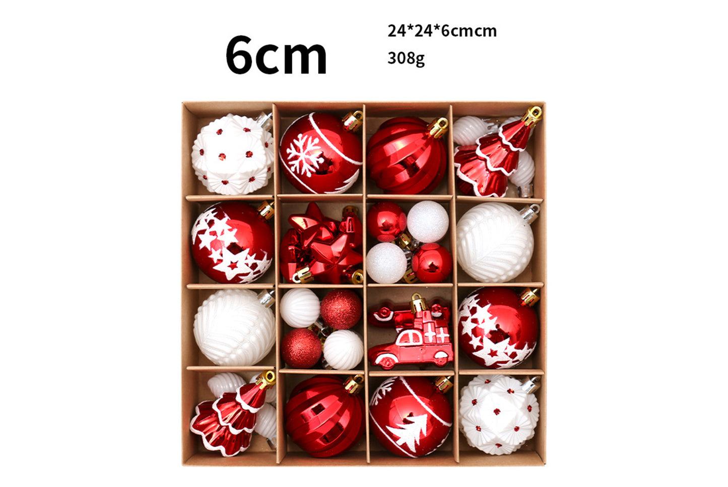 42 Exquisitely Painted Christmas Ball Set