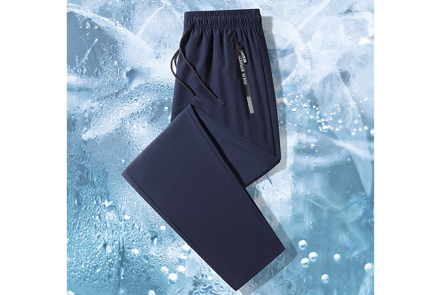 **Men's Ice Silk Pants - Cool, Breathable Casual Sweatpants**