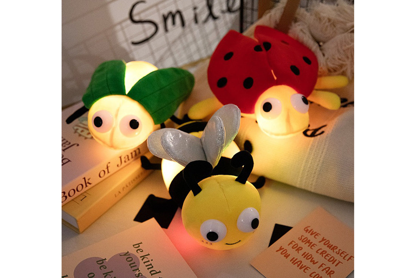 **Luminous Insect Plush Toy | Soothing Birthday Gift for Children**