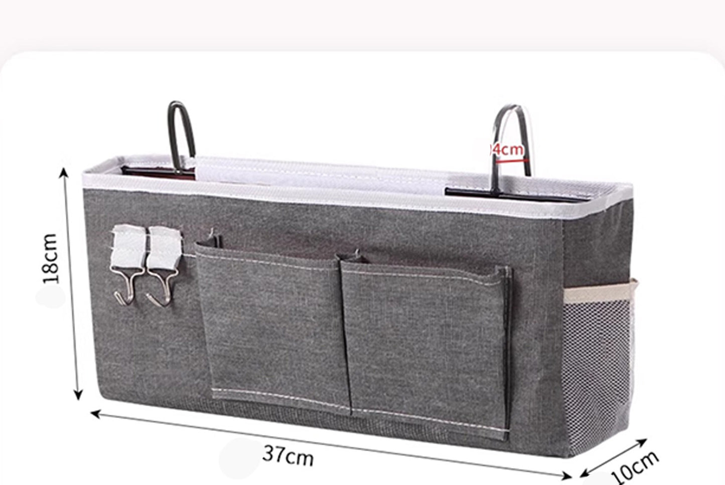 Cotton and linen double hook storage rack