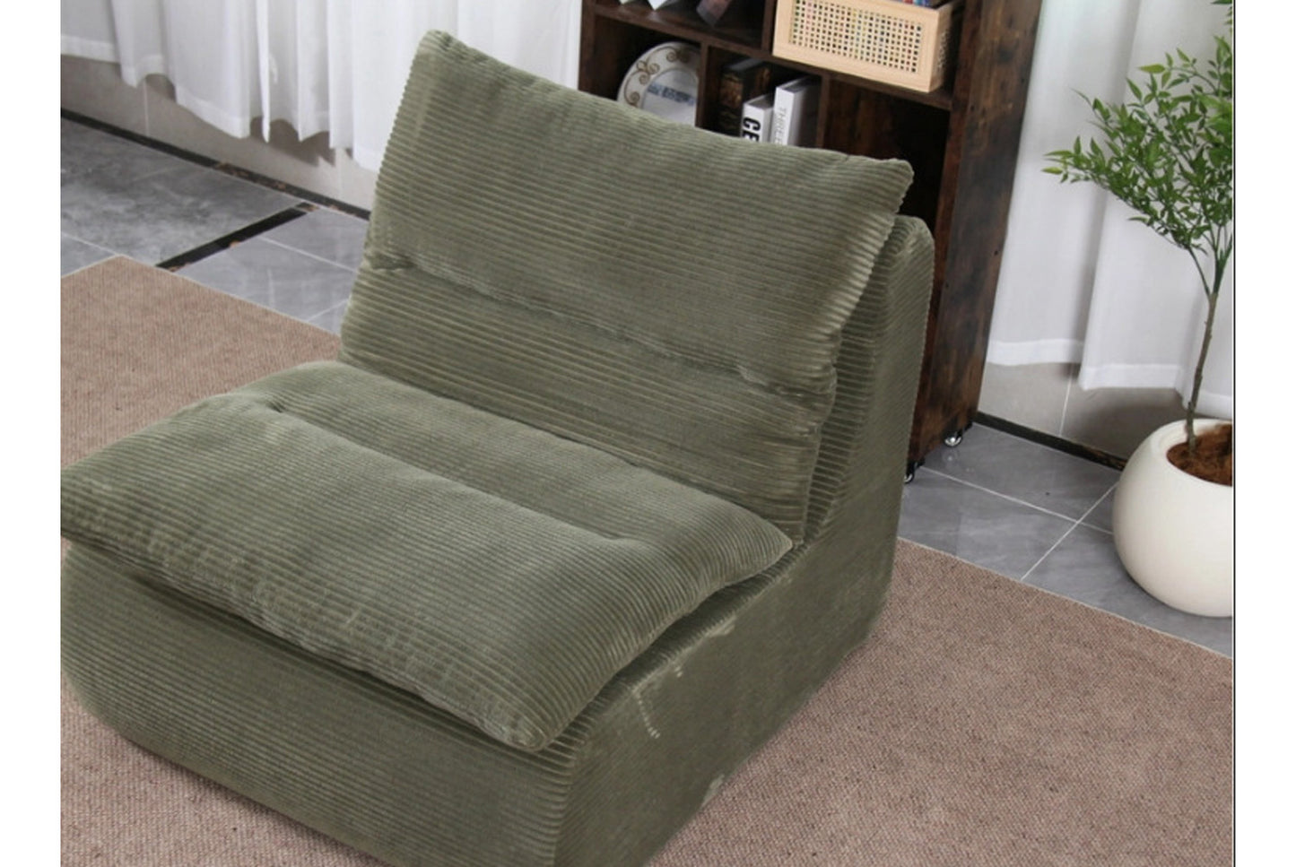 Modern Corduroy Beanbag Sofa