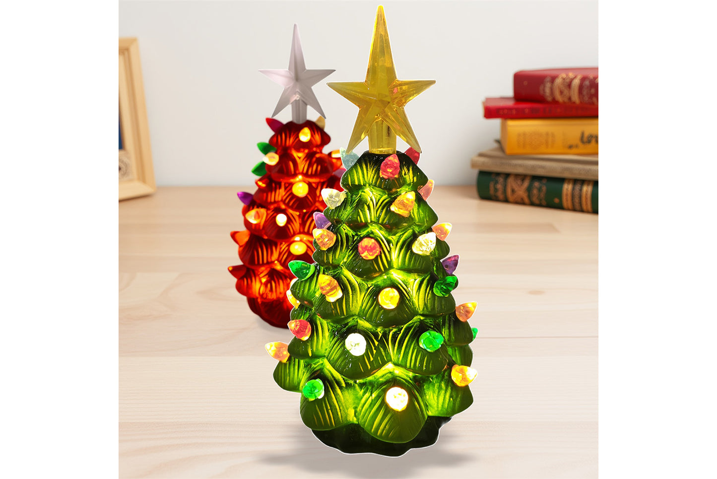 LED Retro Ceramic Christmas Tree Light