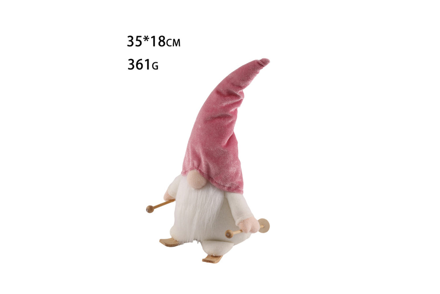 35cm Skiing Faceless Old Man Doll