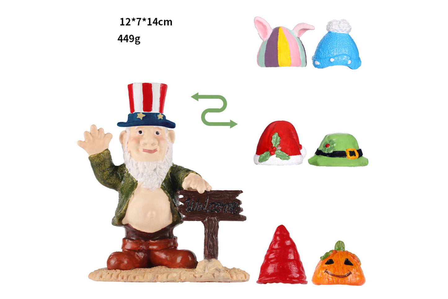 DIY Christmas Garden Elf Gnome Resin Ornament