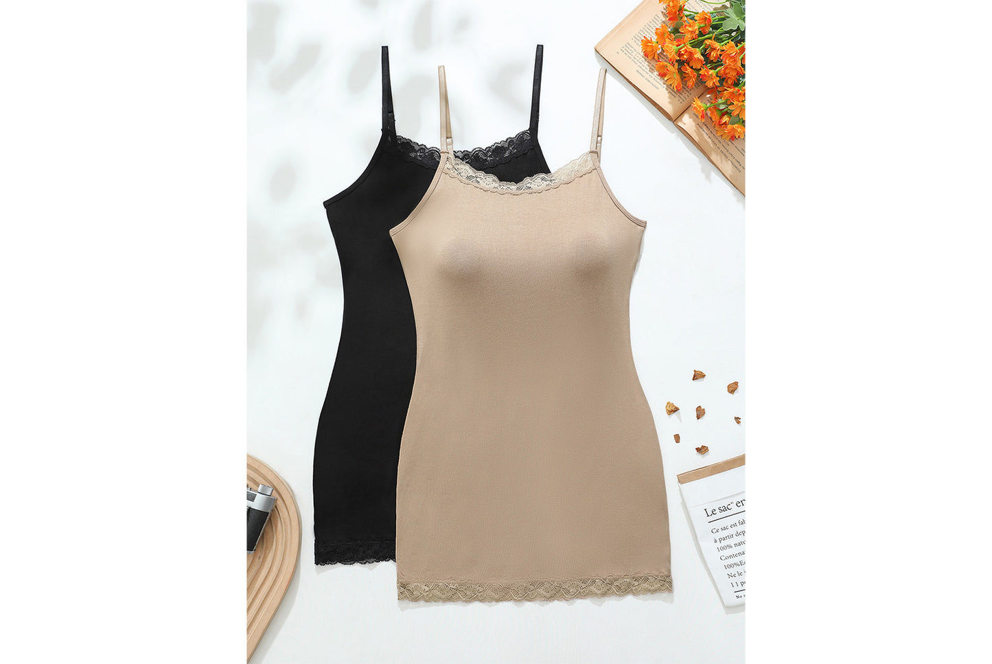 **New Lace Slip Dress, Slim Fit Hip-Wrap Short Skirt**