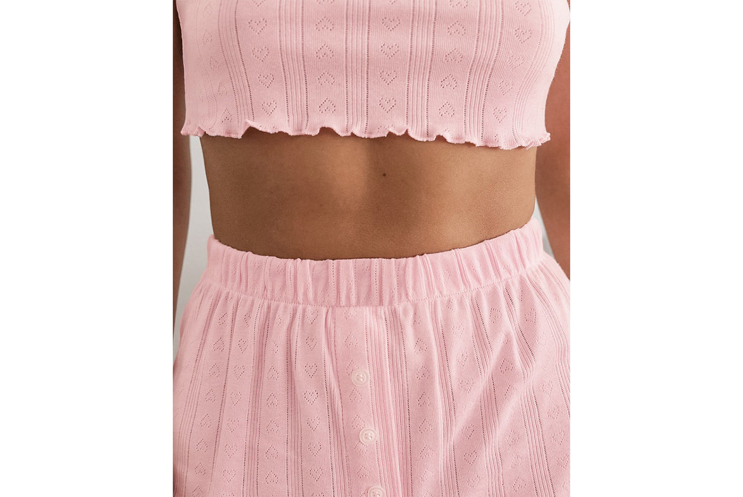 **Women's Winter Knit Jacquard Pajama Set**