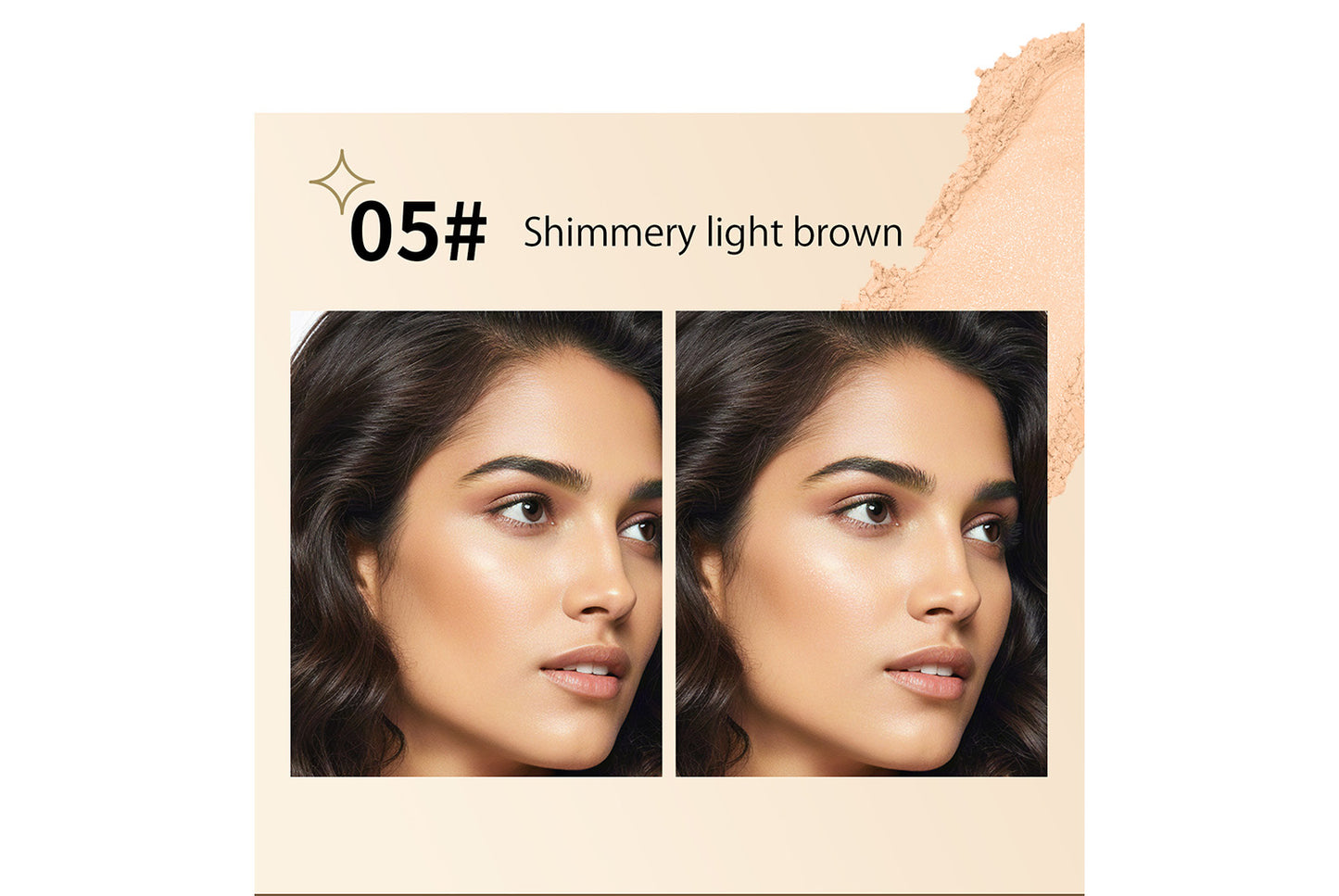 **Natural Concealing &amp; Oil-Control Setting Powder (5-Color Set)**