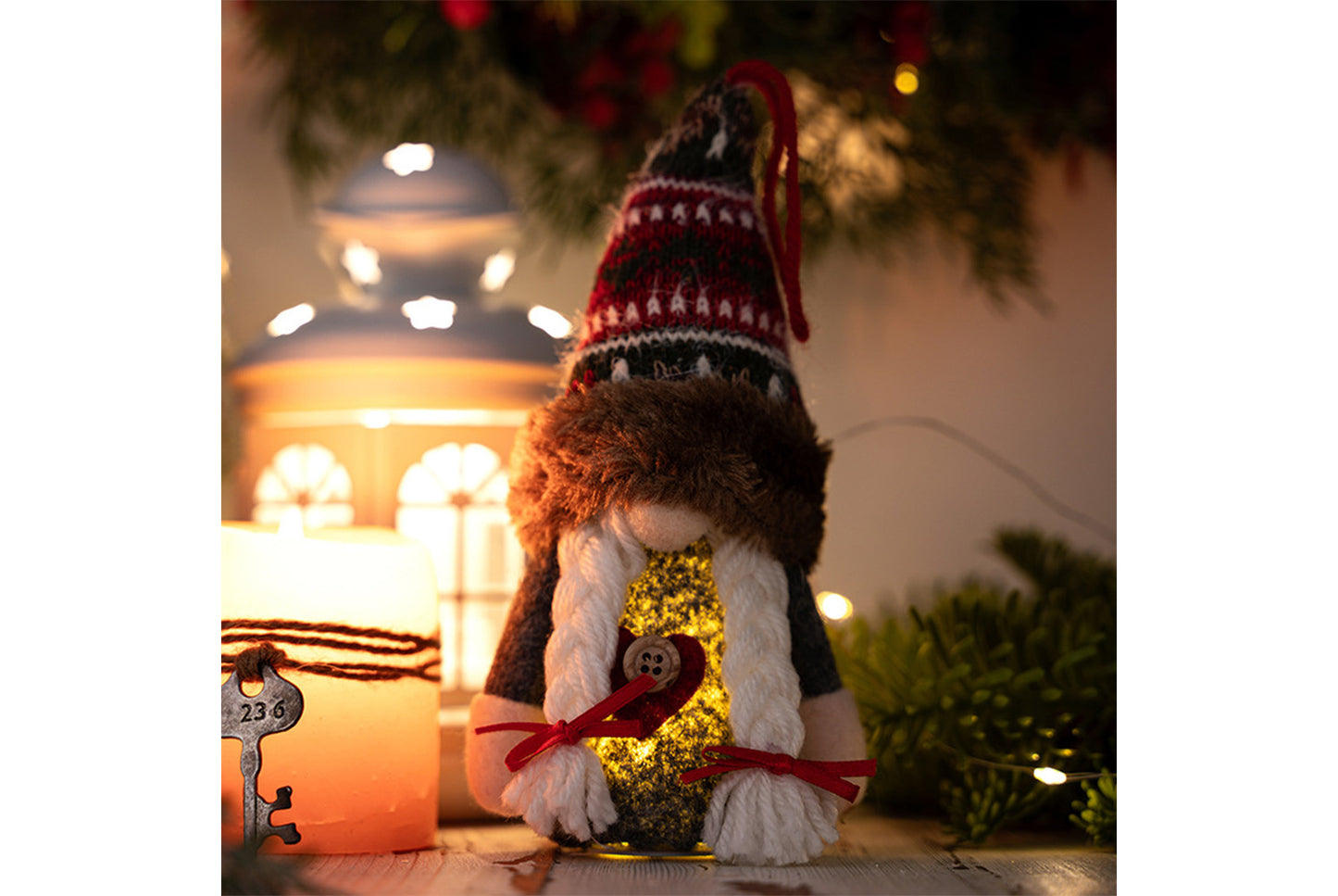 **Christmas Rudolph Lighted Pendant**