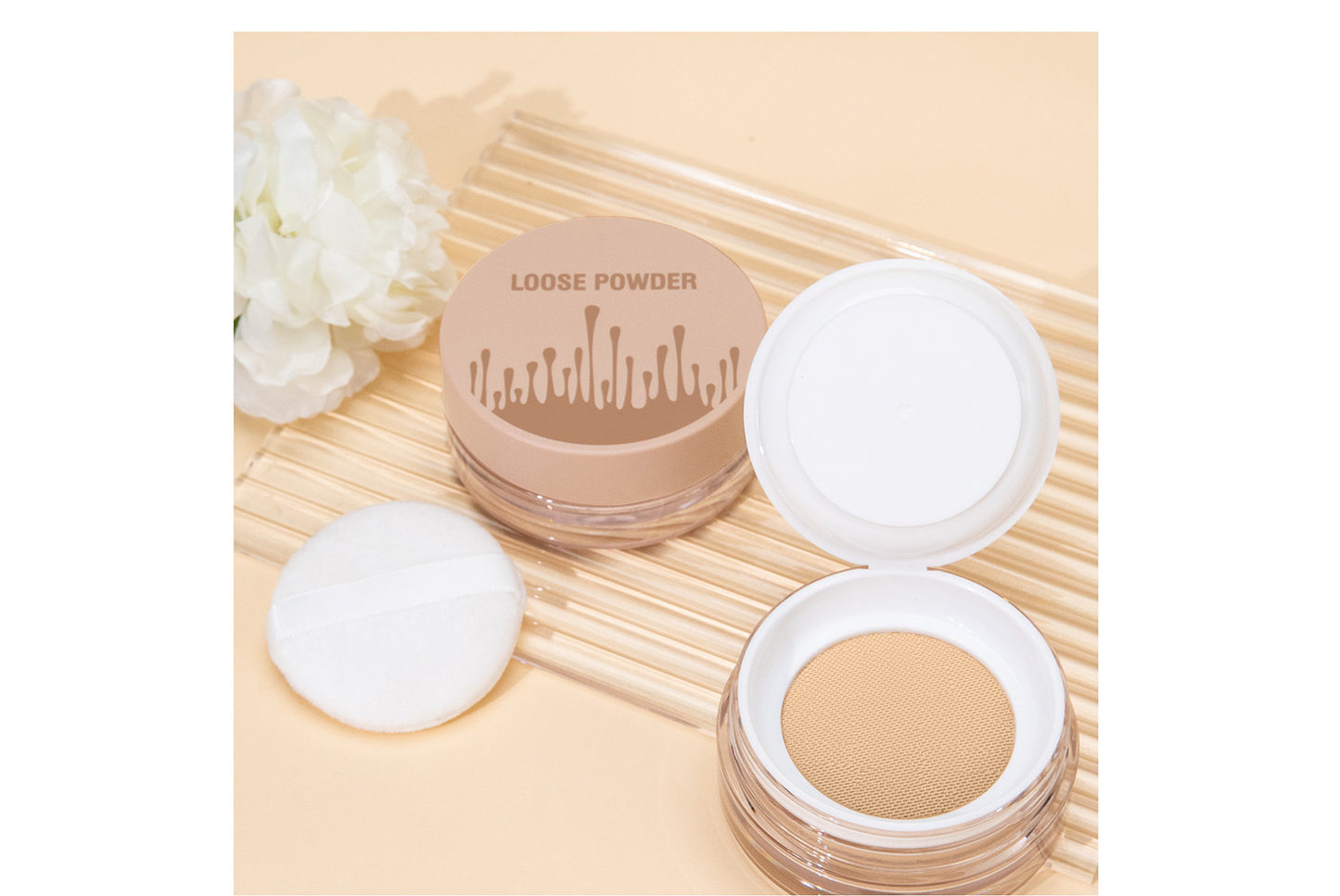 **Natural Concealing &amp; Oil-Control Setting Powder (5-Color Set)**